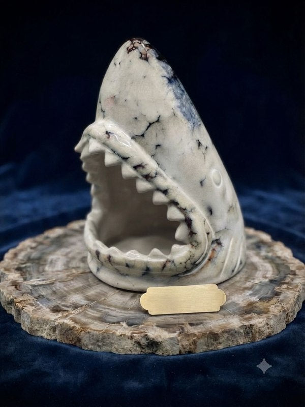 Ceramic shark decoration