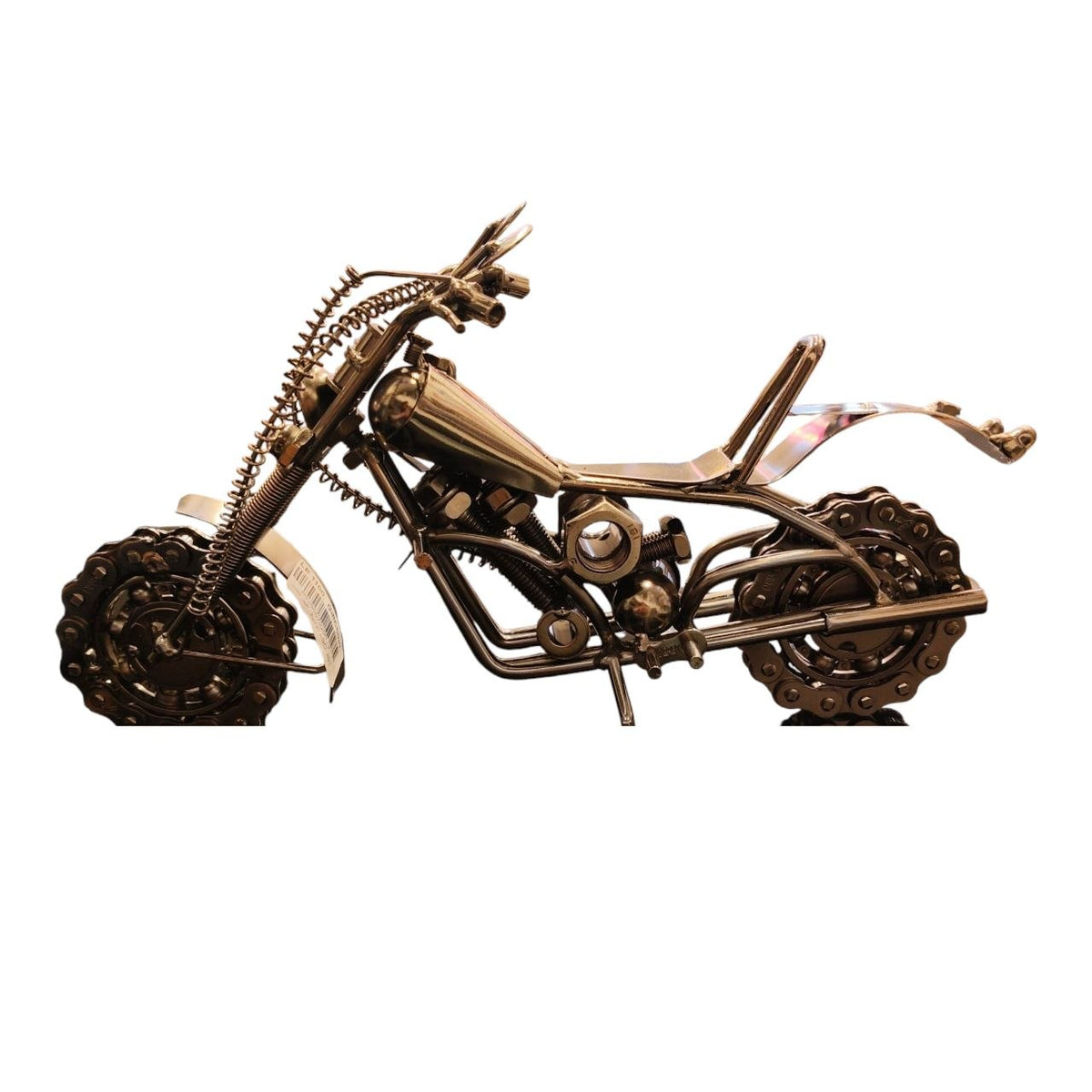 Large metal motorcycle