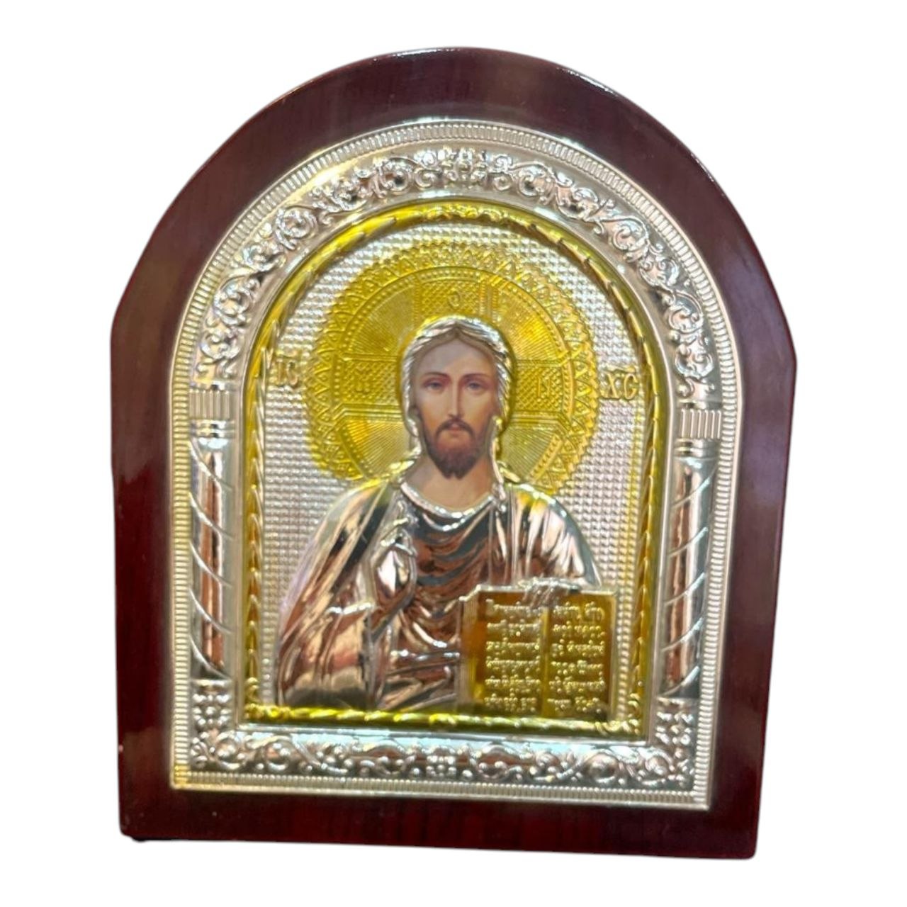 Stainless steel frame in wood
