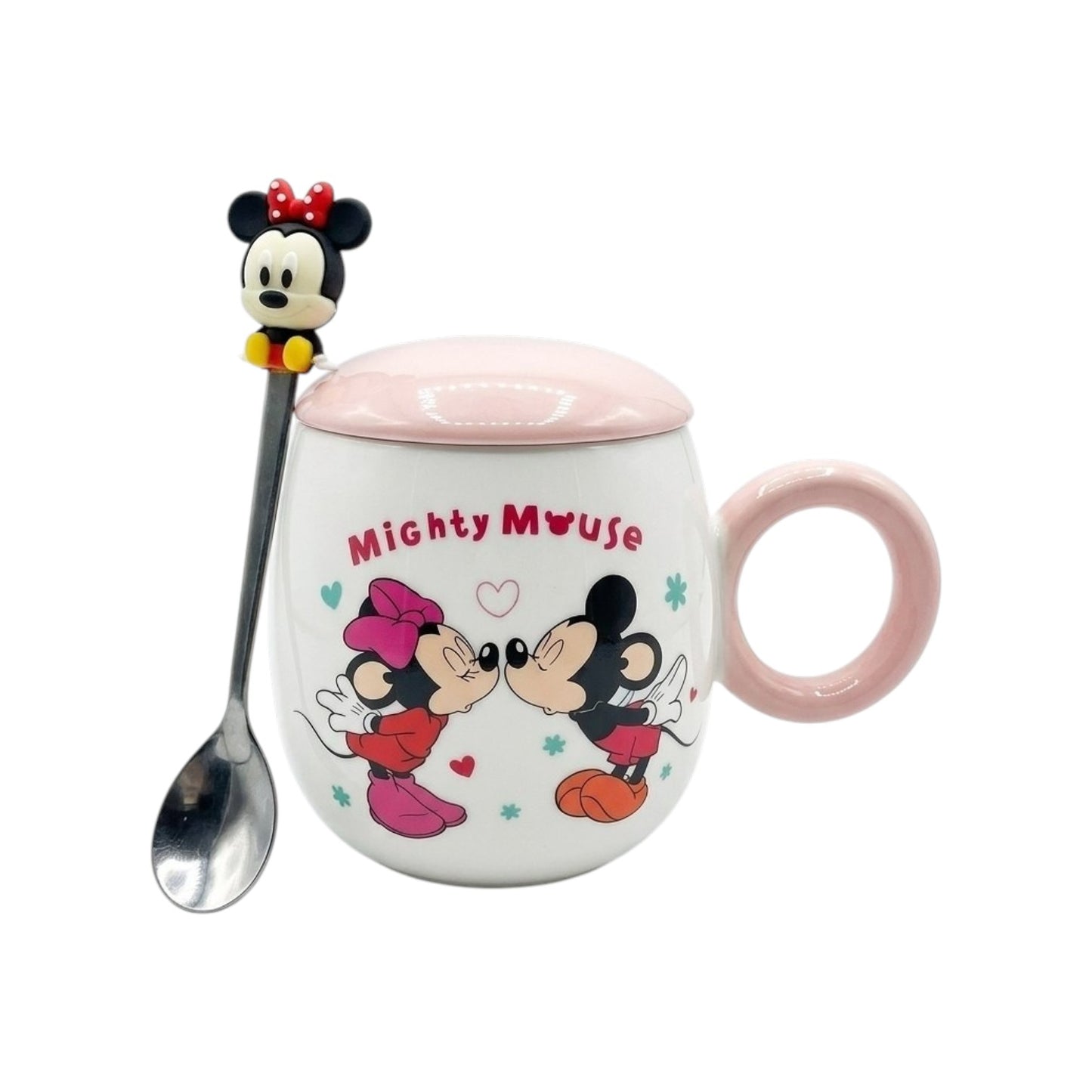 Disney mug with lid and spoon