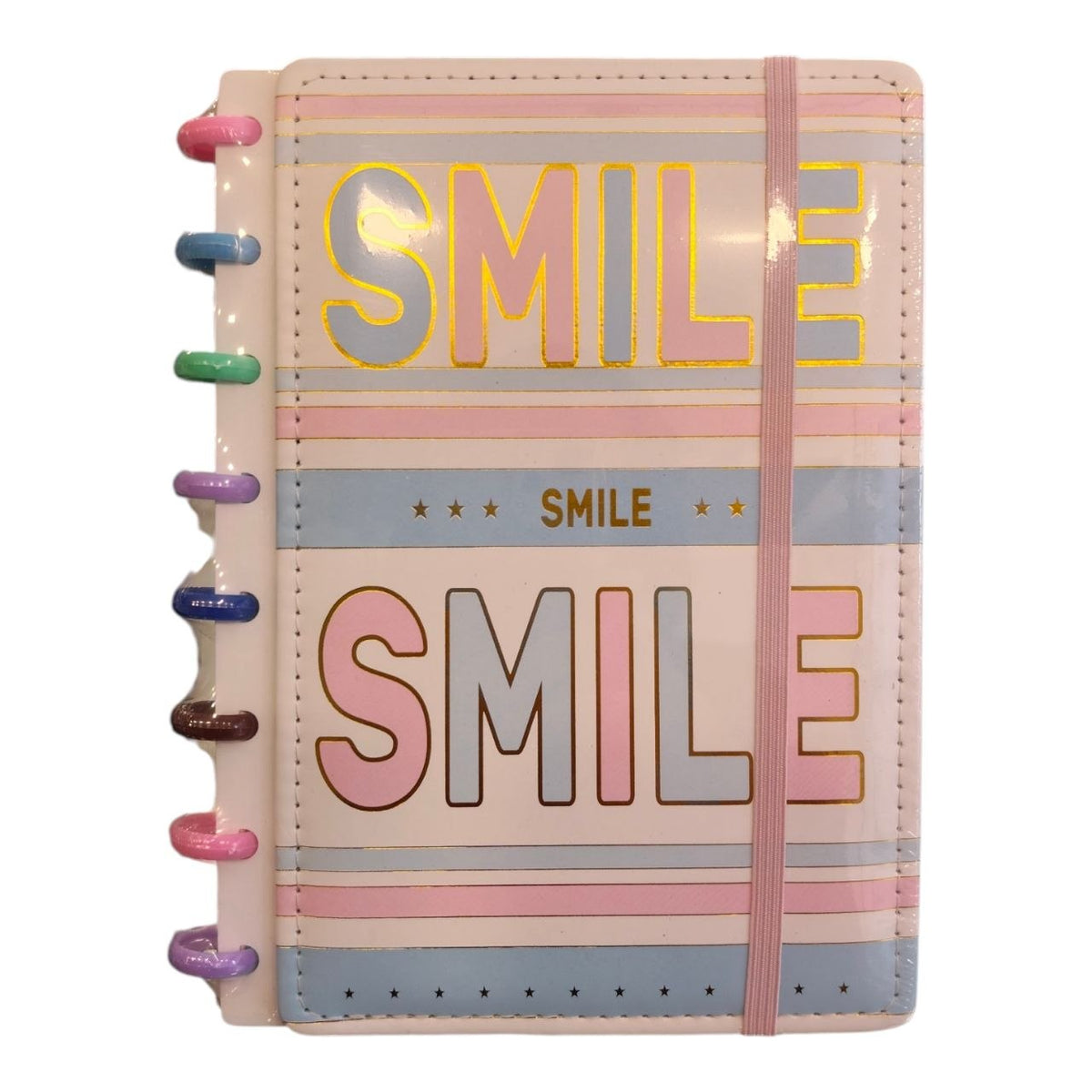 A5 Colored Leather Ring-Bound Notebook