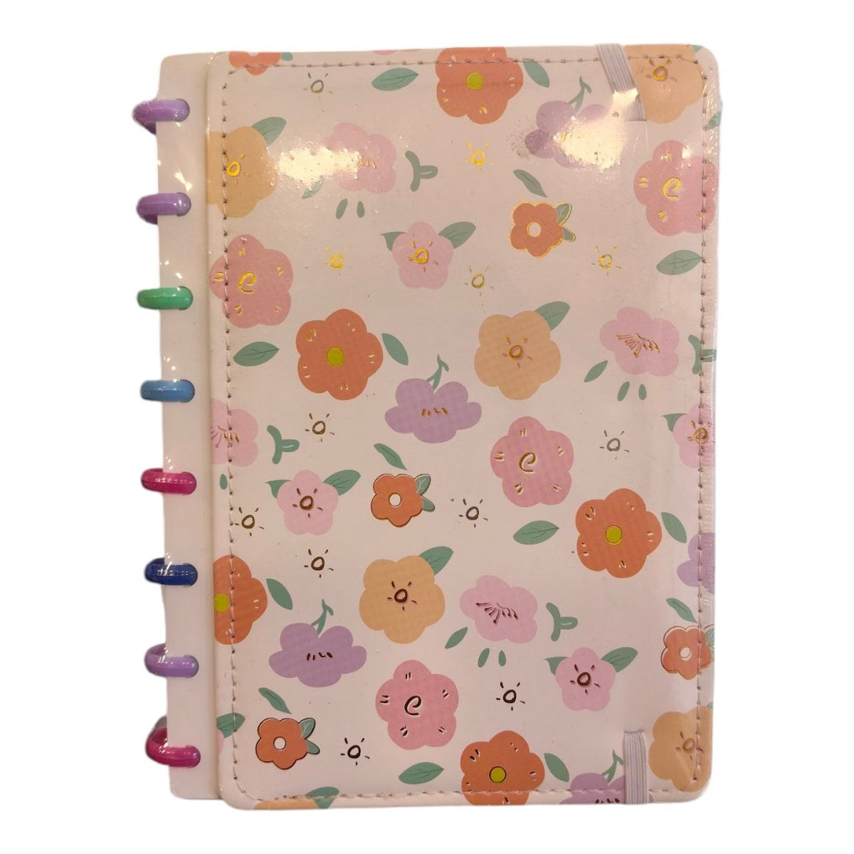 A5 Colored Leather Ring-Bound Notebook