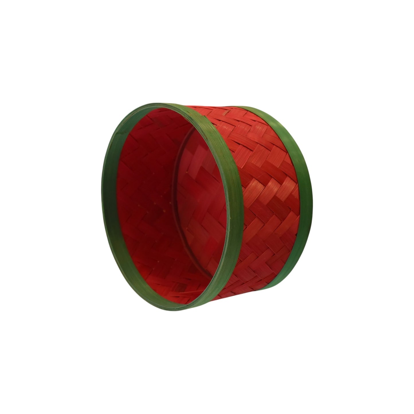 Medium-sized colorful wicker gift basket