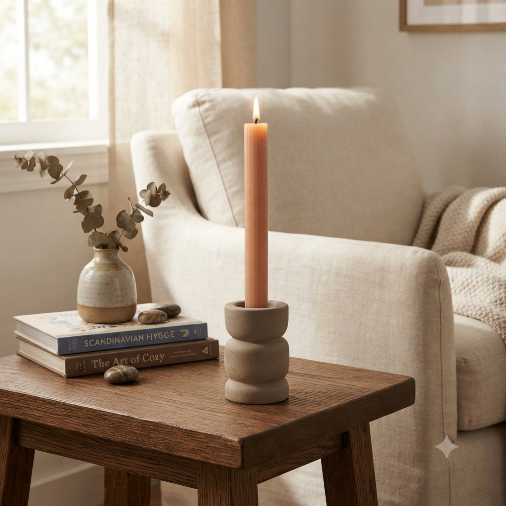 candle holder and scented candle