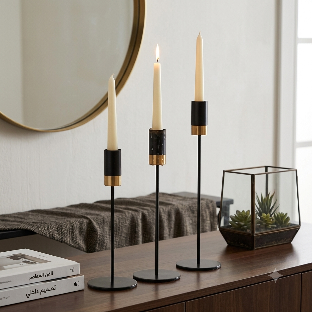3-piece candlestick set