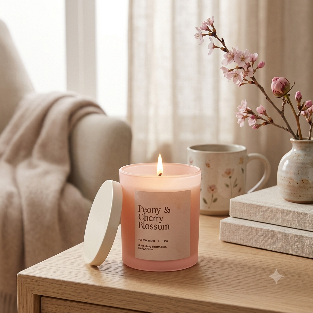 Scented jar candle