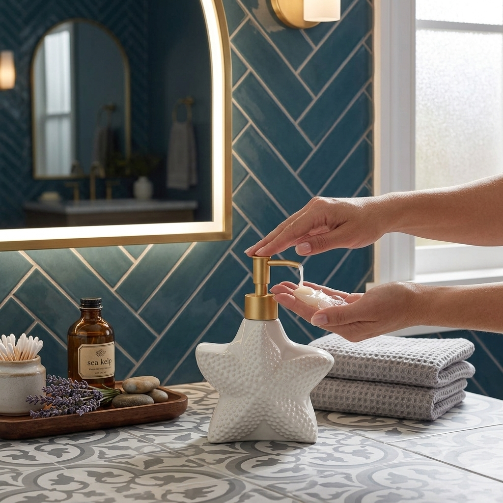 Starfish-shaped soap dish