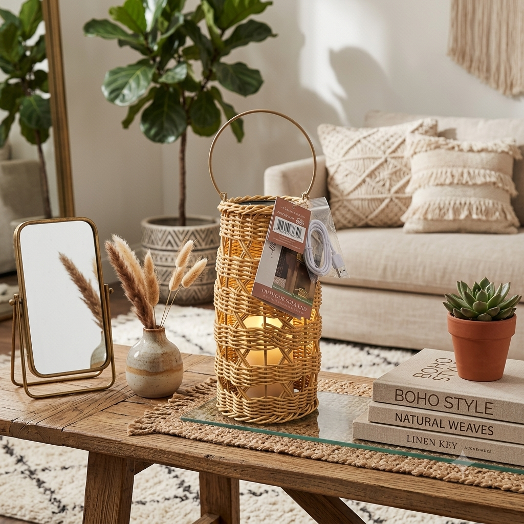 Wicker lamp