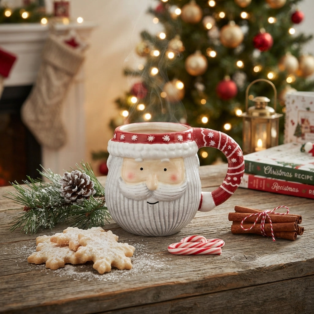 Santa face mug