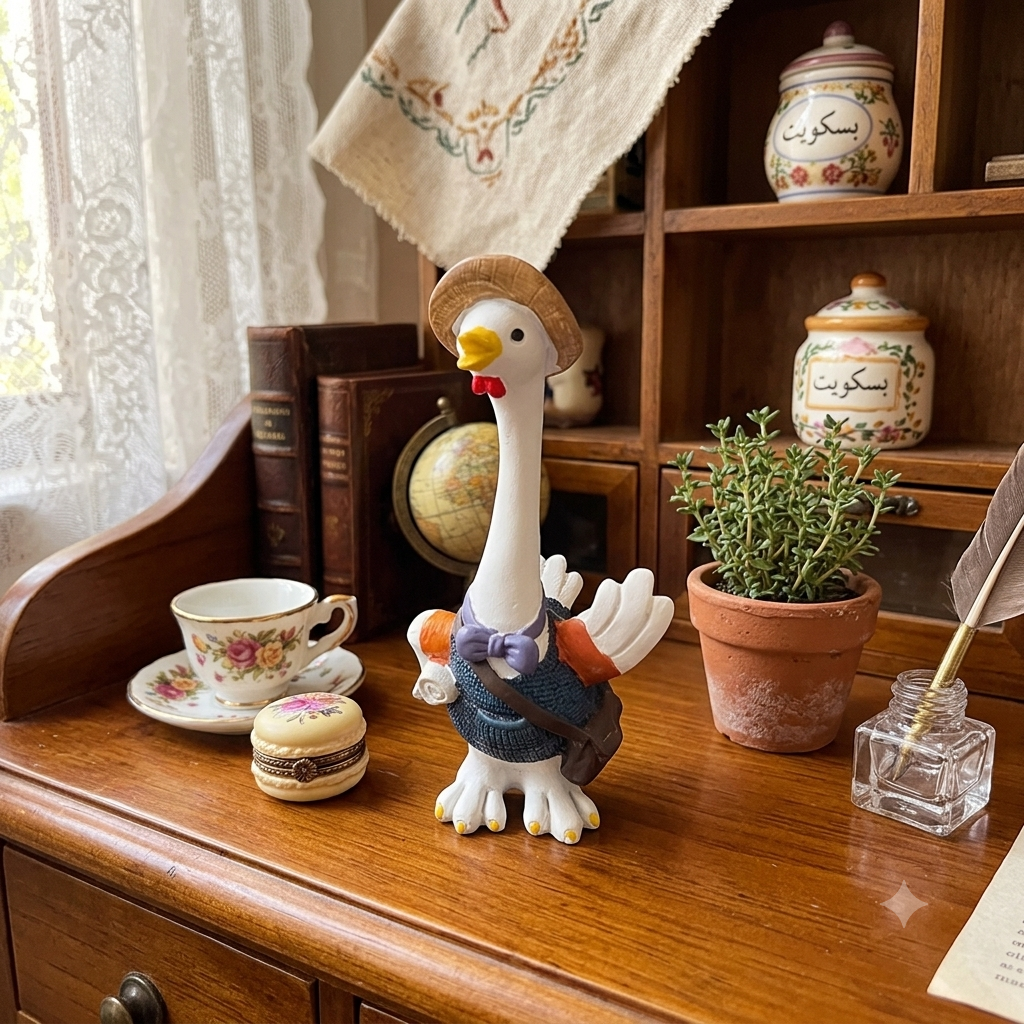 Small porcelain duck