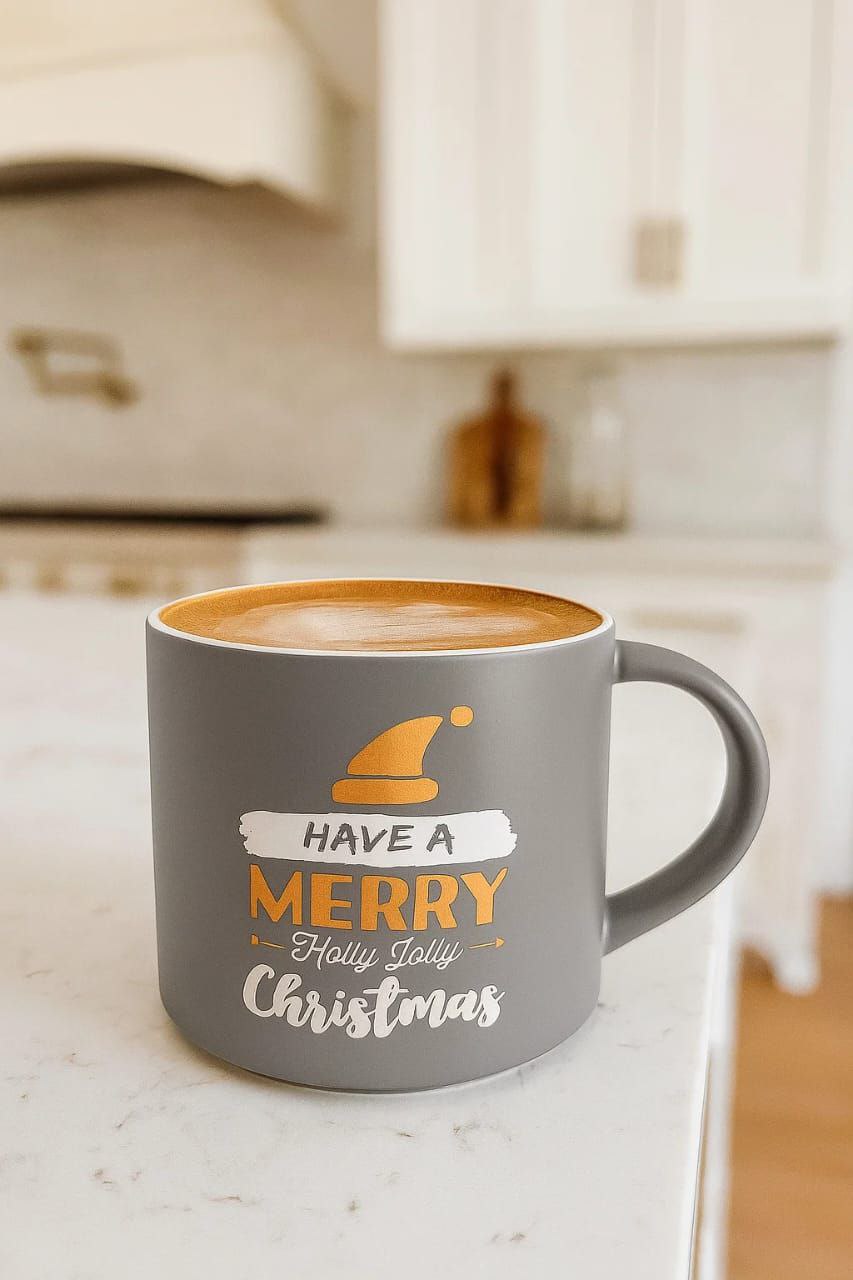 Christmas porcelain mug