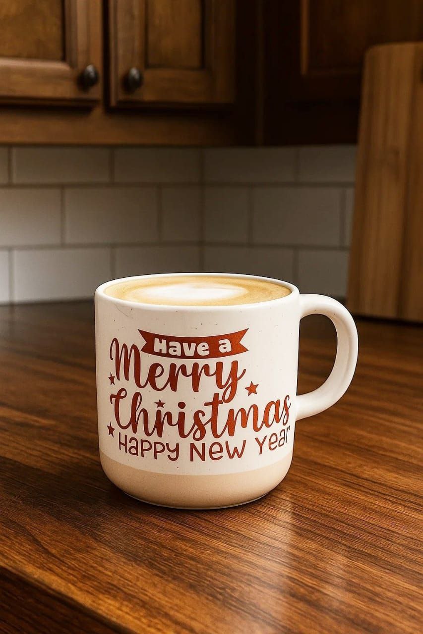 Christmas porcelain mug