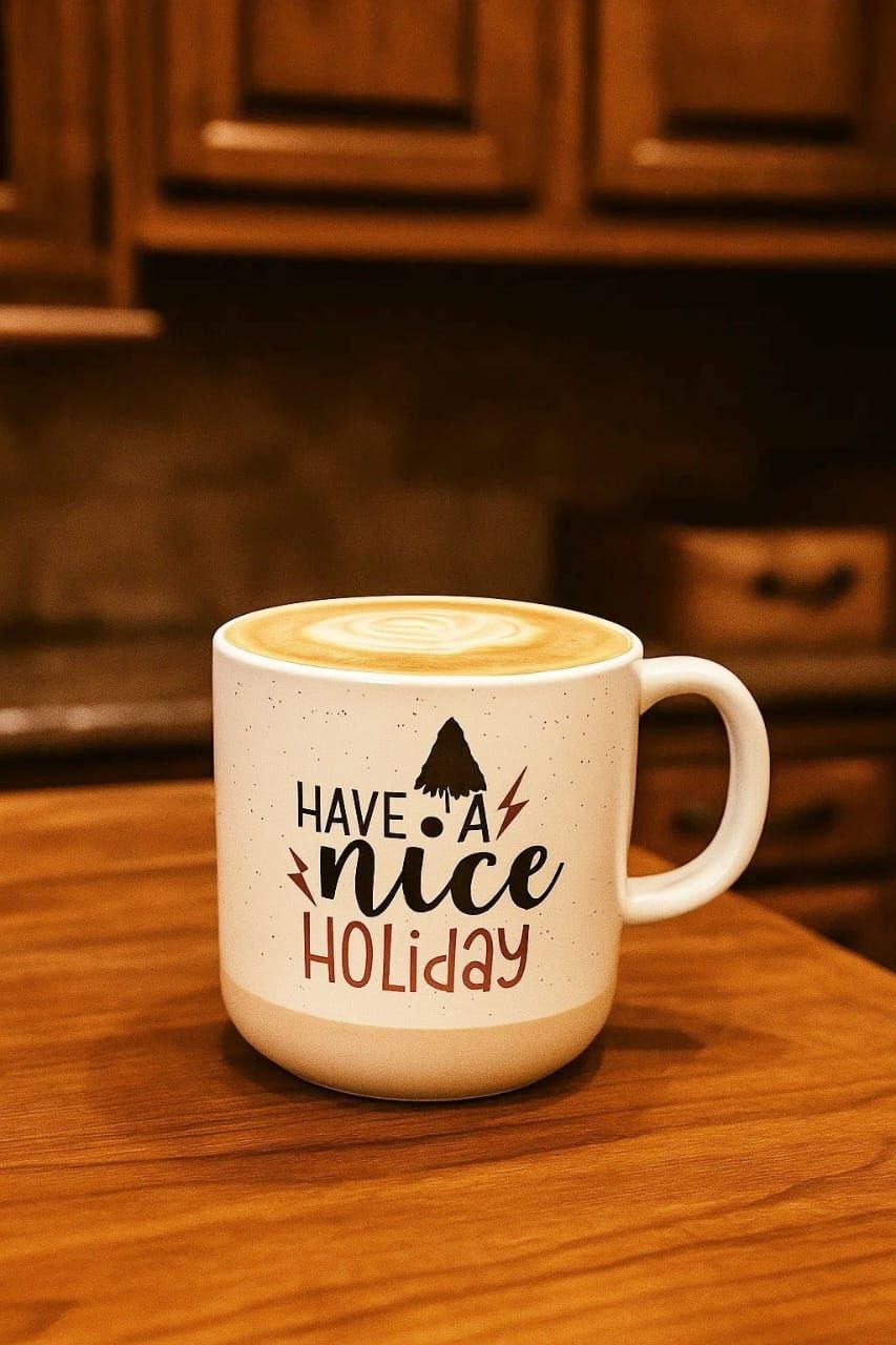 Christmas porcelain mug