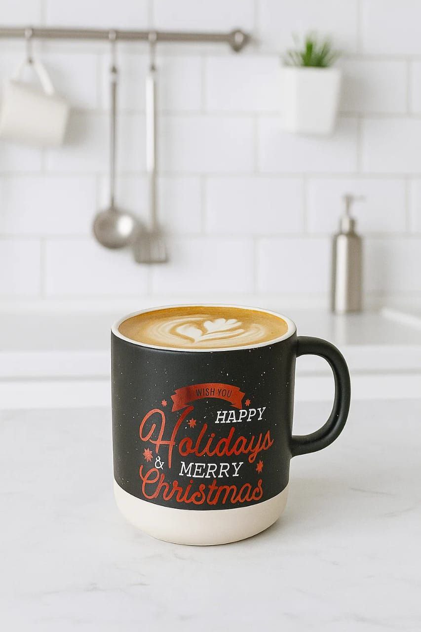 Christmas porcelain mug