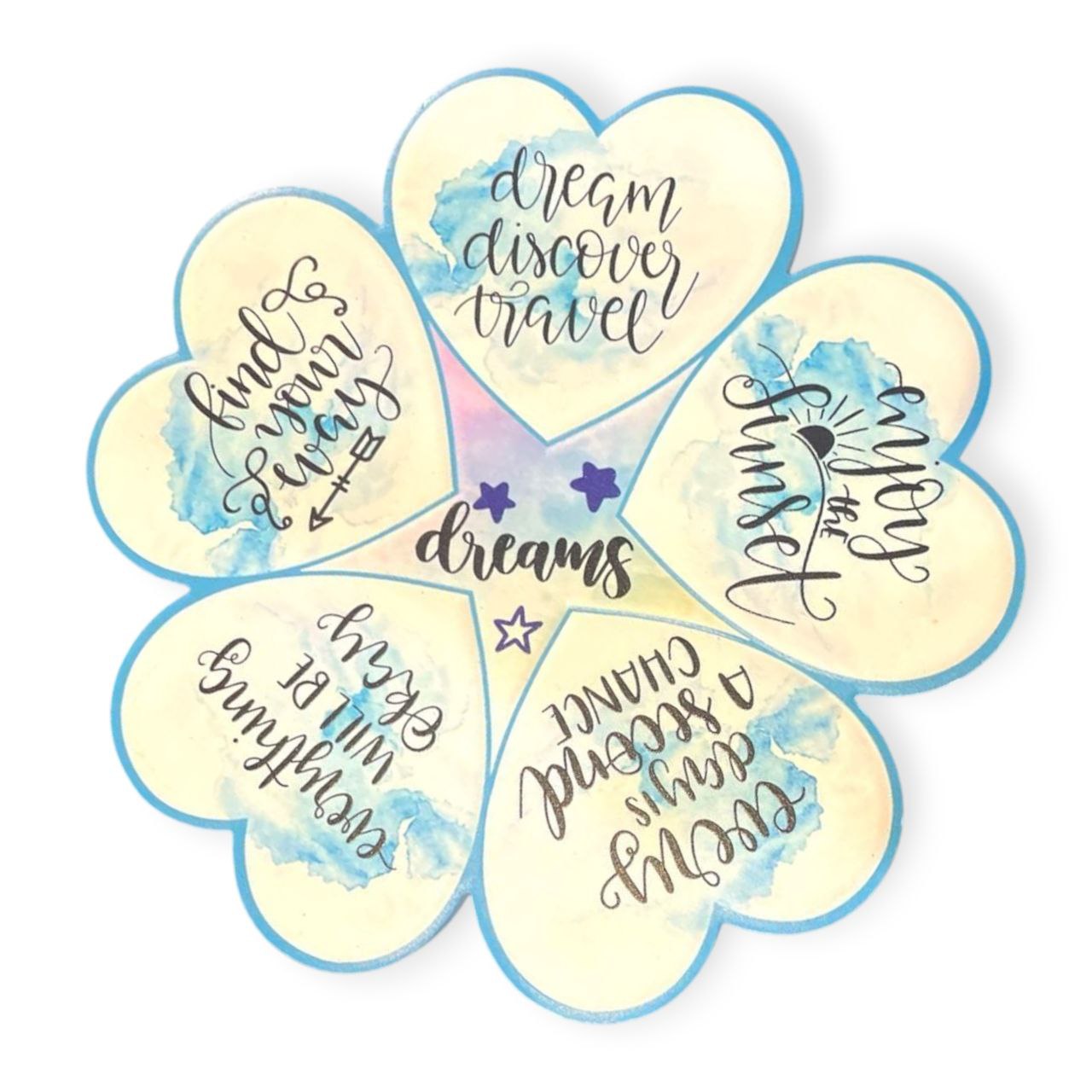 Round ceramic coaster FIND YOUR WAY