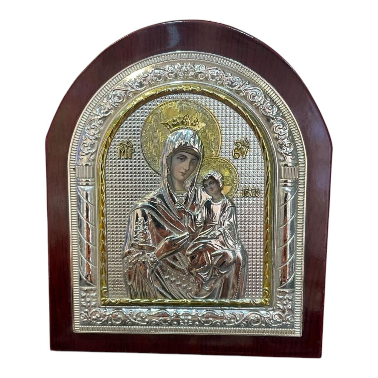 Stainless steel frame in wood