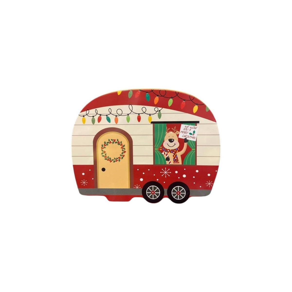 Christmas car in a metal tin