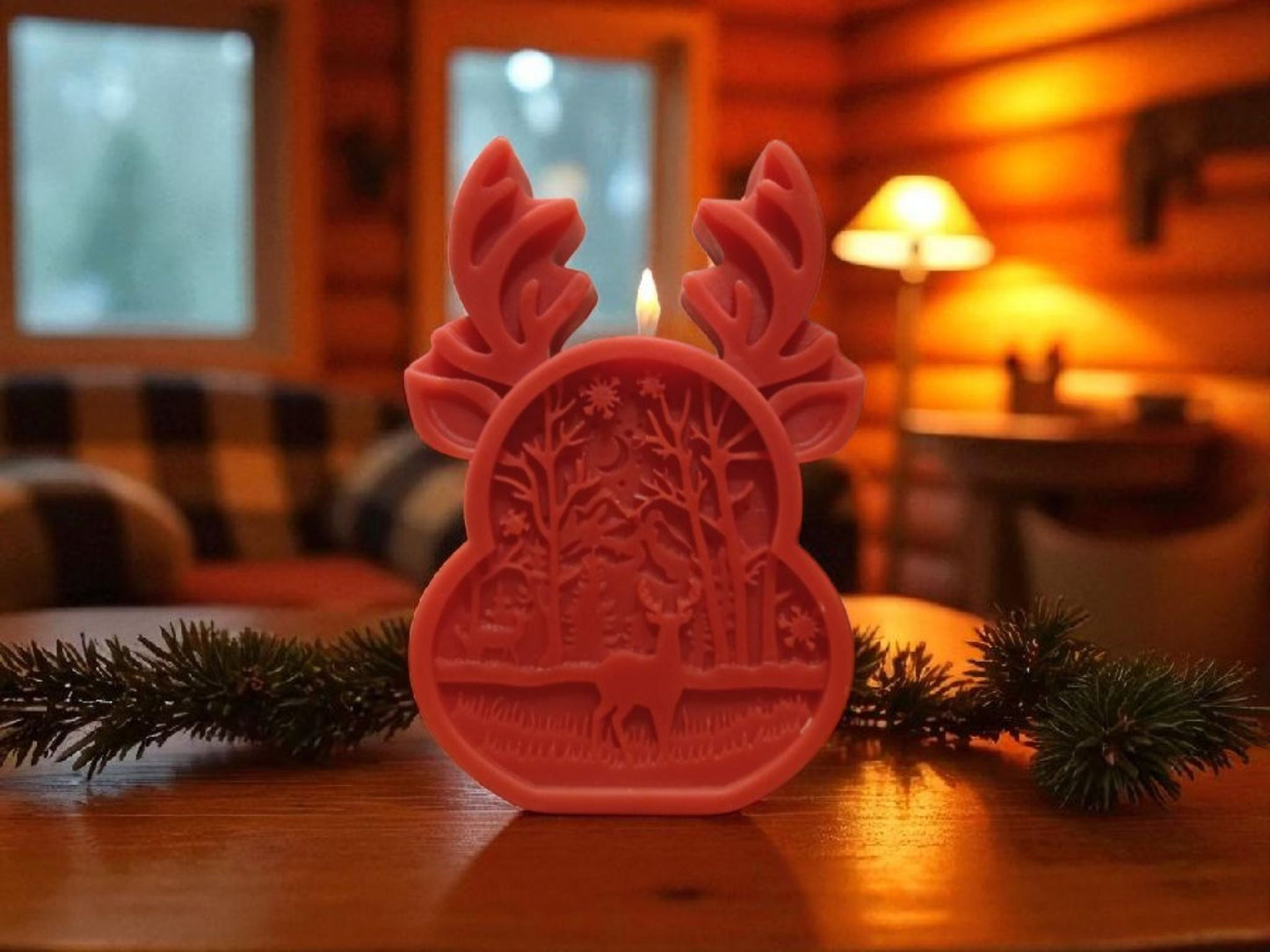 Gazelle face candle