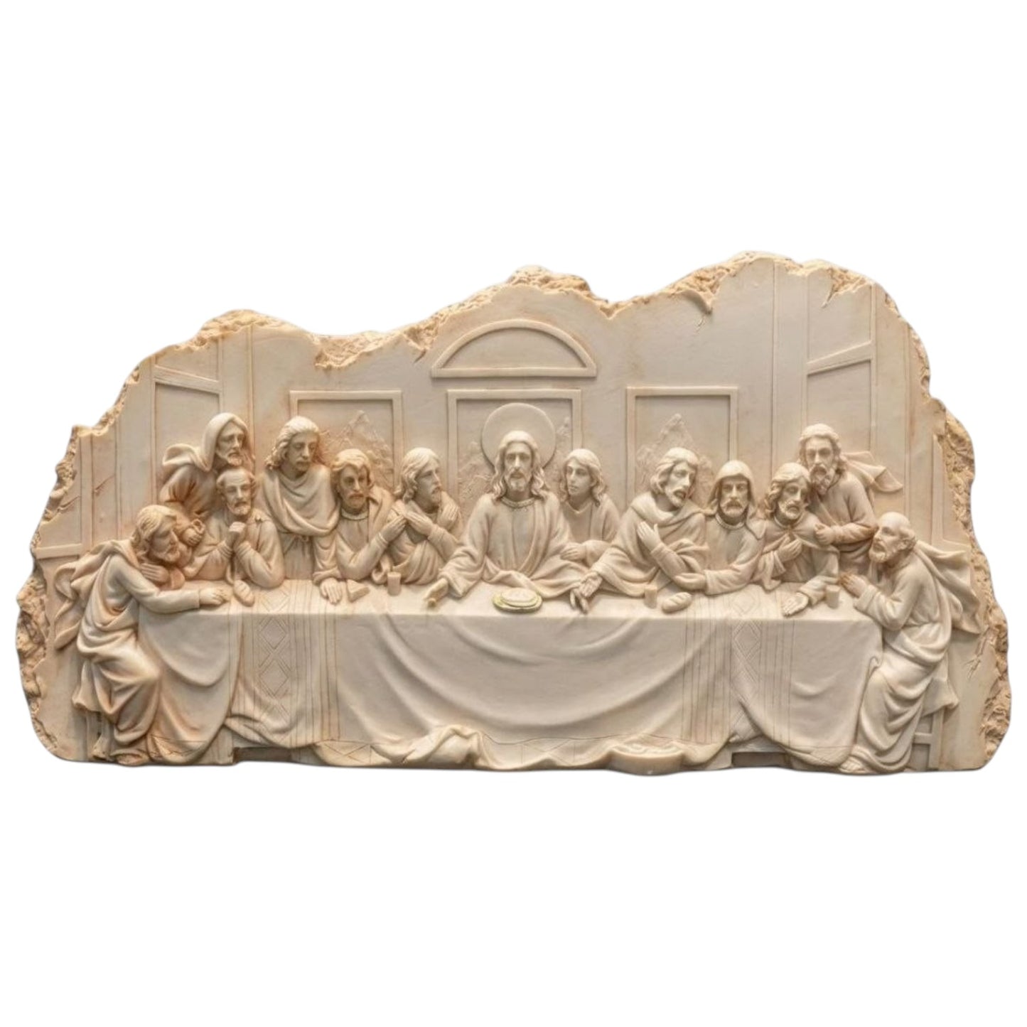 Marble sculpture of The Last Supper