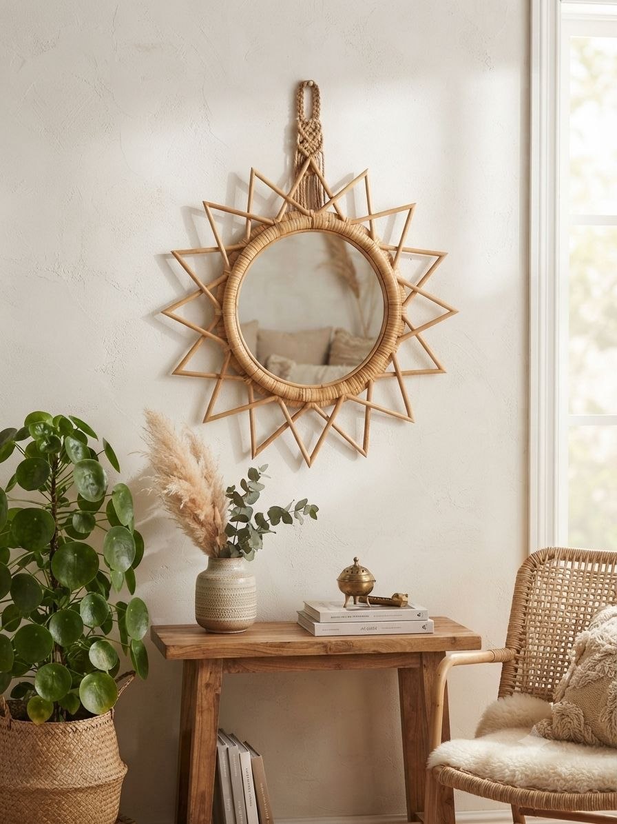 Star-shaped mirror 45x45