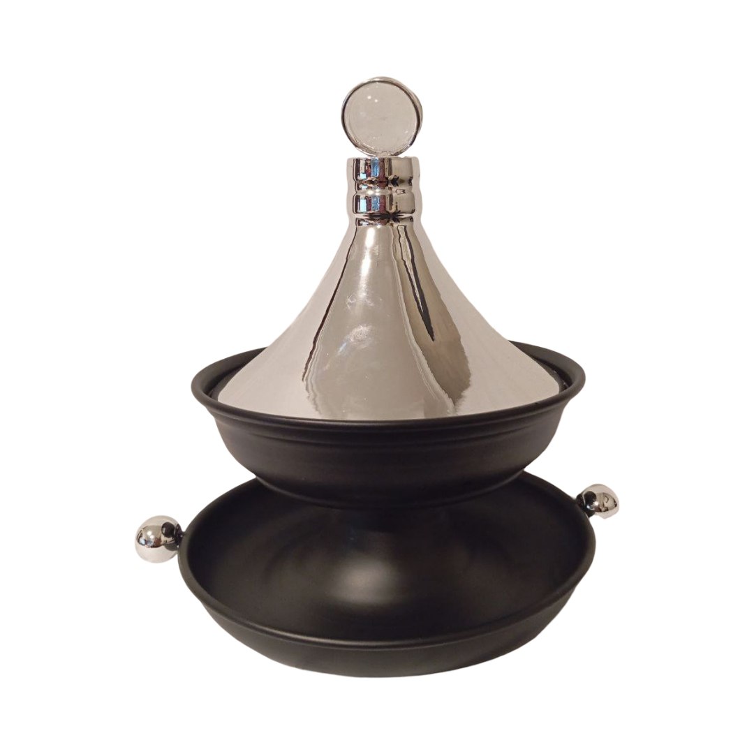 Black date in stainless steel