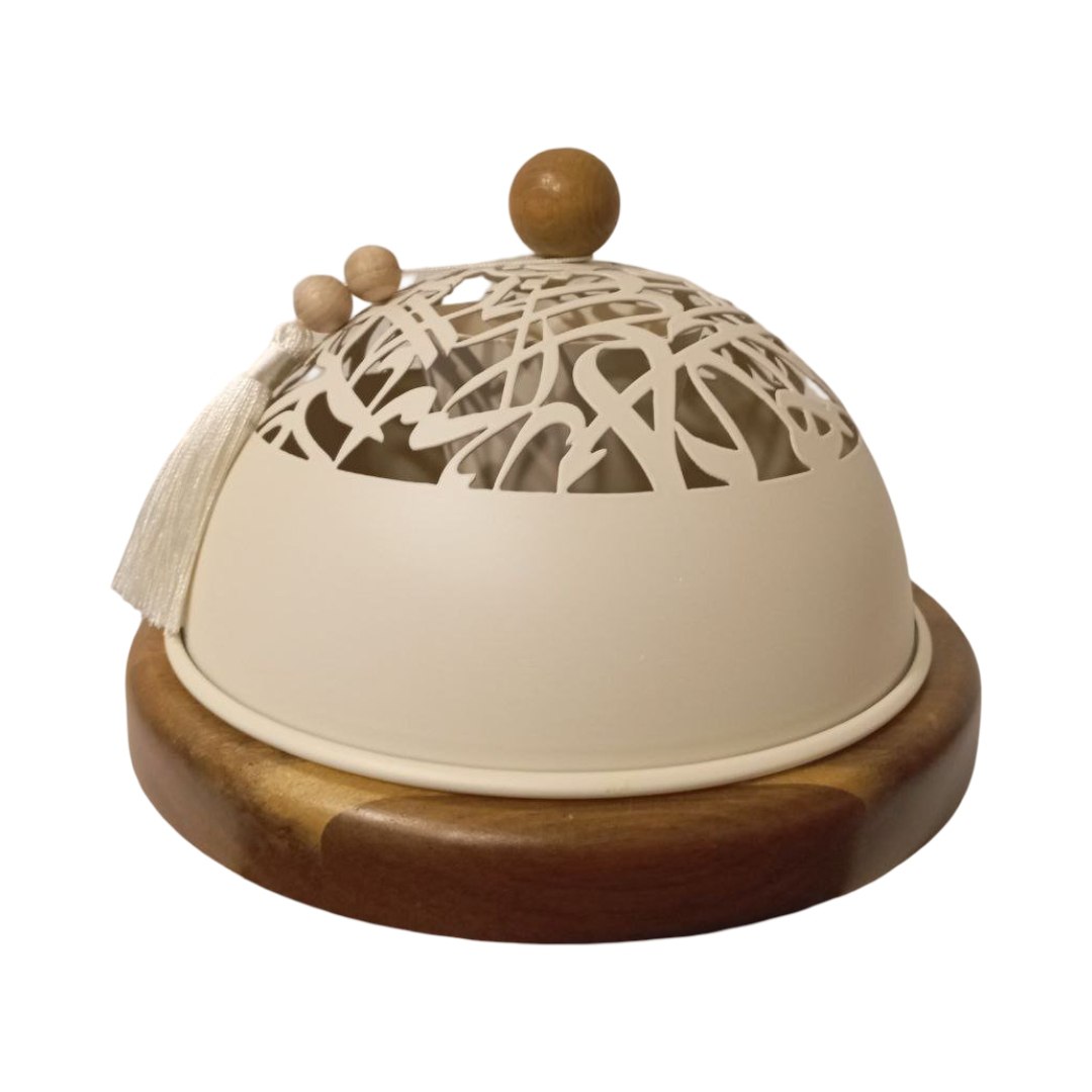 Cookie stand with a wooden base