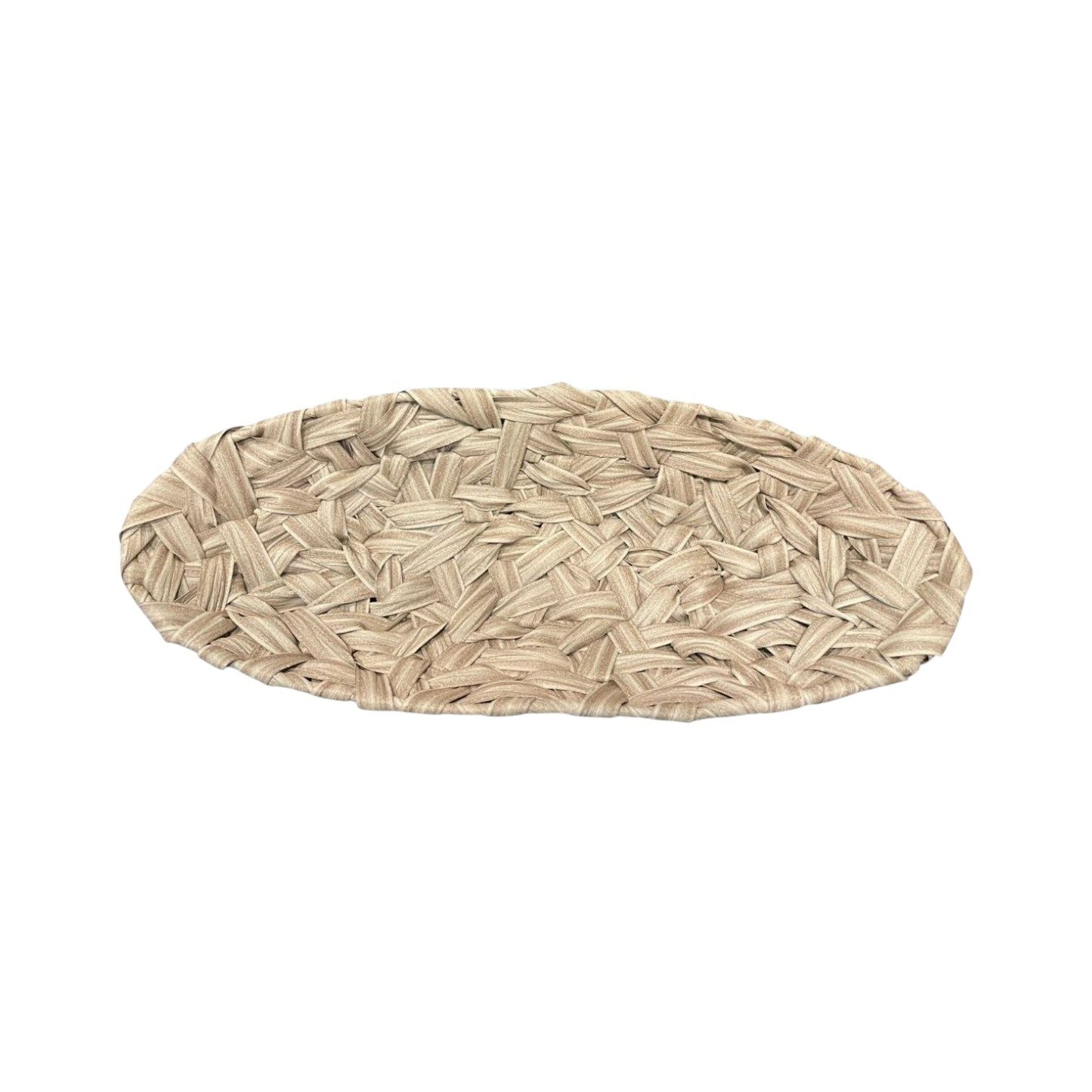 Oval braided decorative tray (40x18)