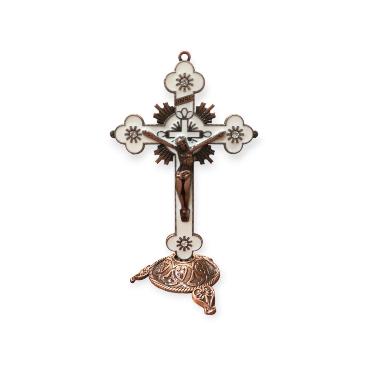 Colored metal cross