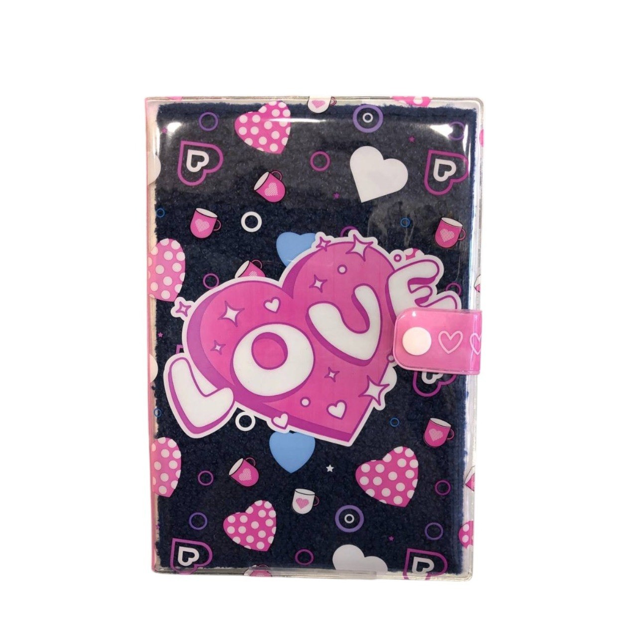 "LOVE" Capsule-Style Furry Notebook