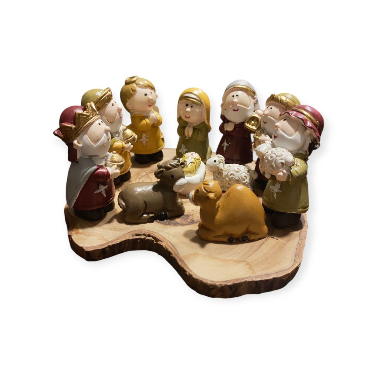 Small Nativity On a wooden base