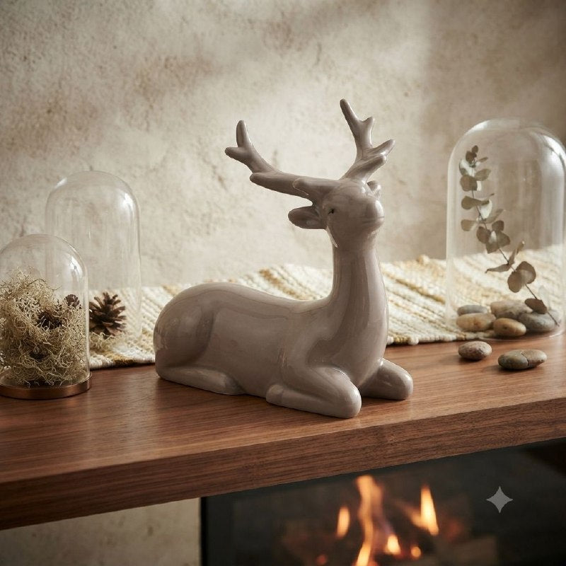 Ceramic sitting gazelle