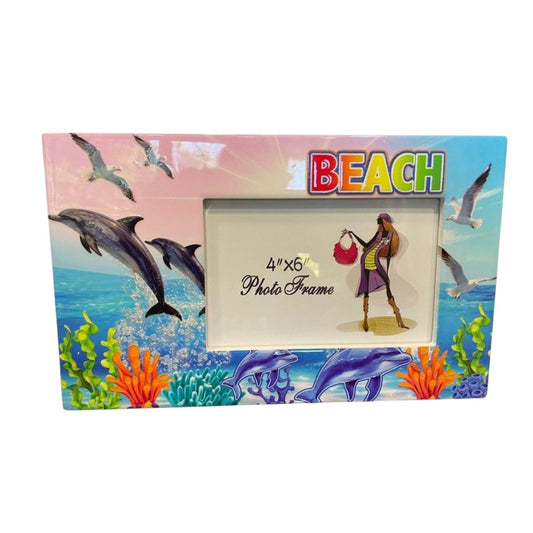 10x15cm Decorative Ceramic Frame – Seaside Theme