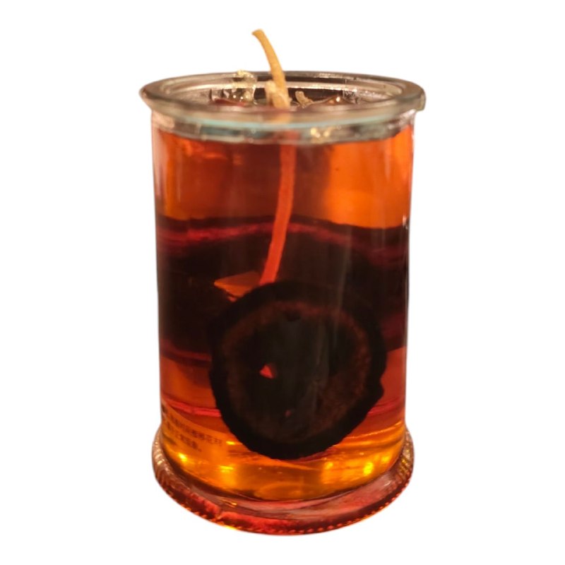 Rose-scented jar candle