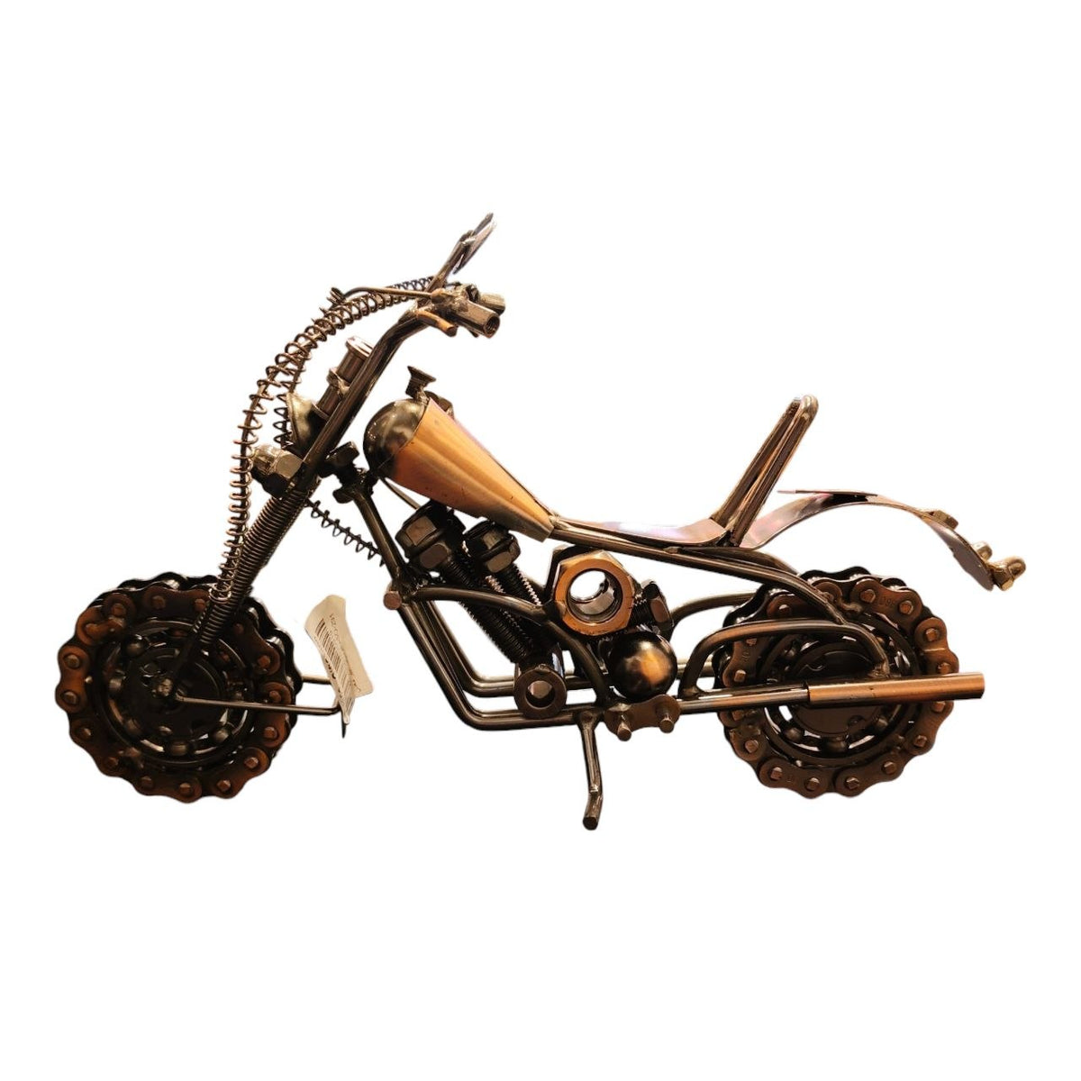 Large metal motorcycle