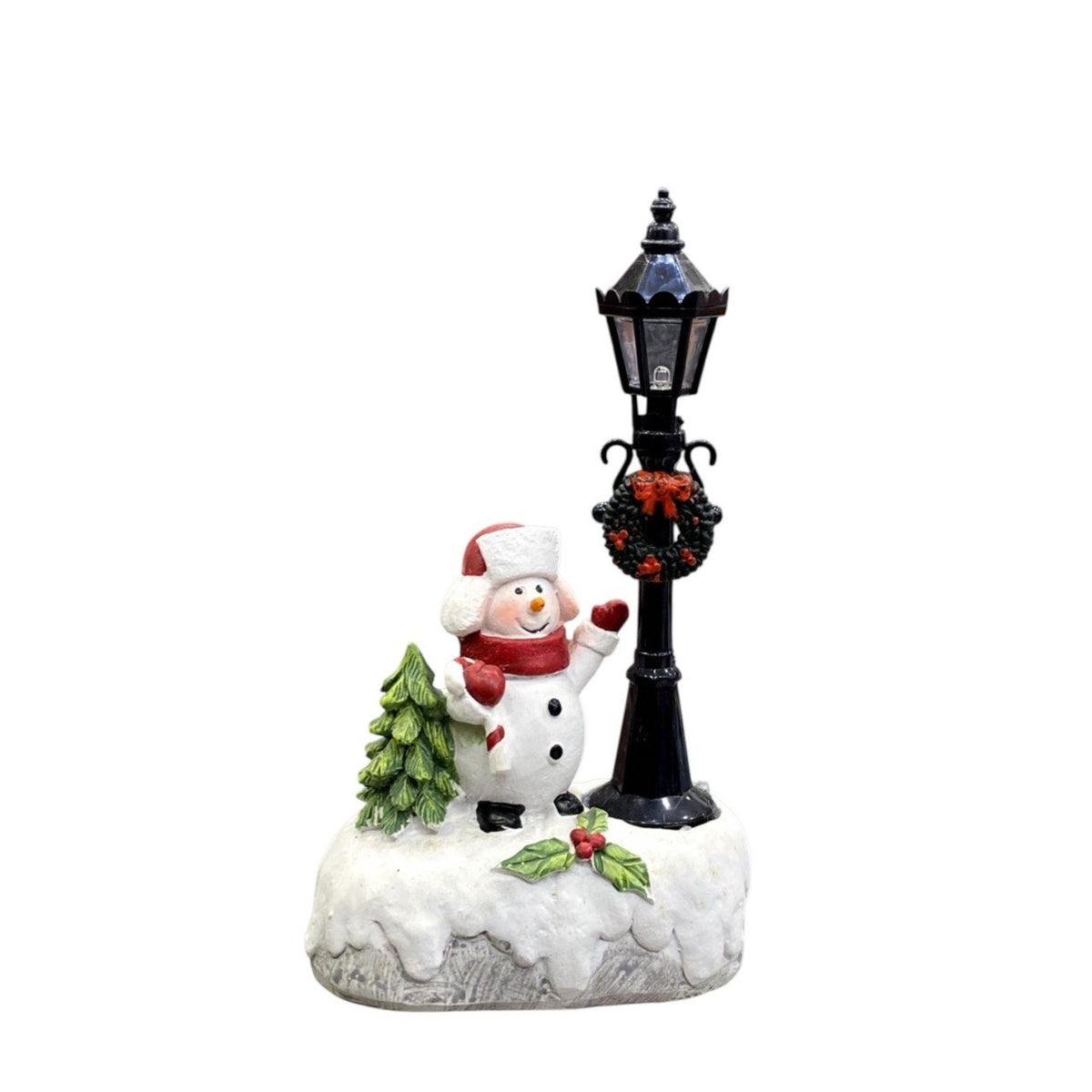 Lighted Christmas decorative pillar