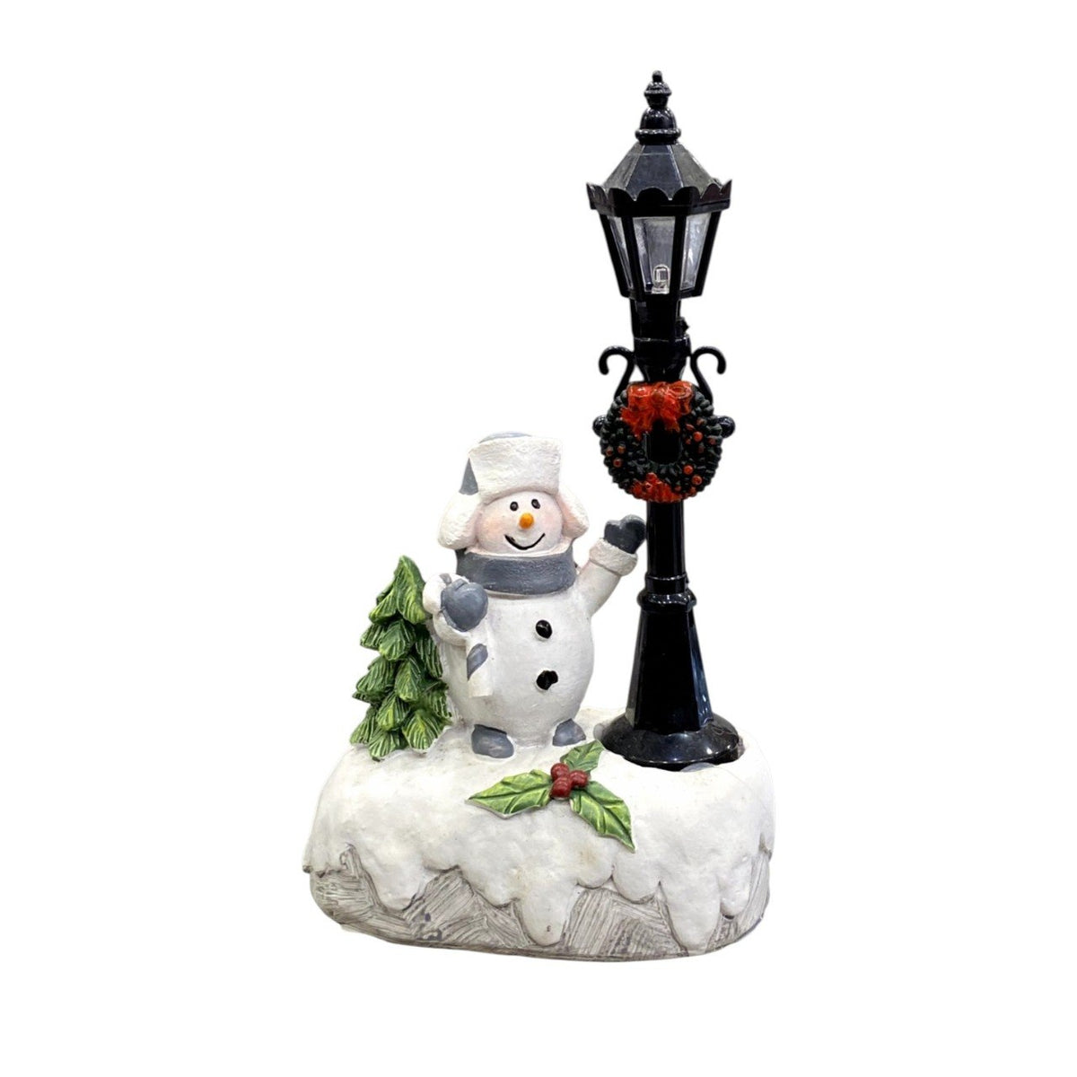 Lighted Christmas decorative pillar