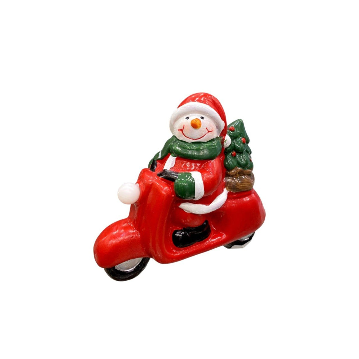 Light-up Snowman motorcycle