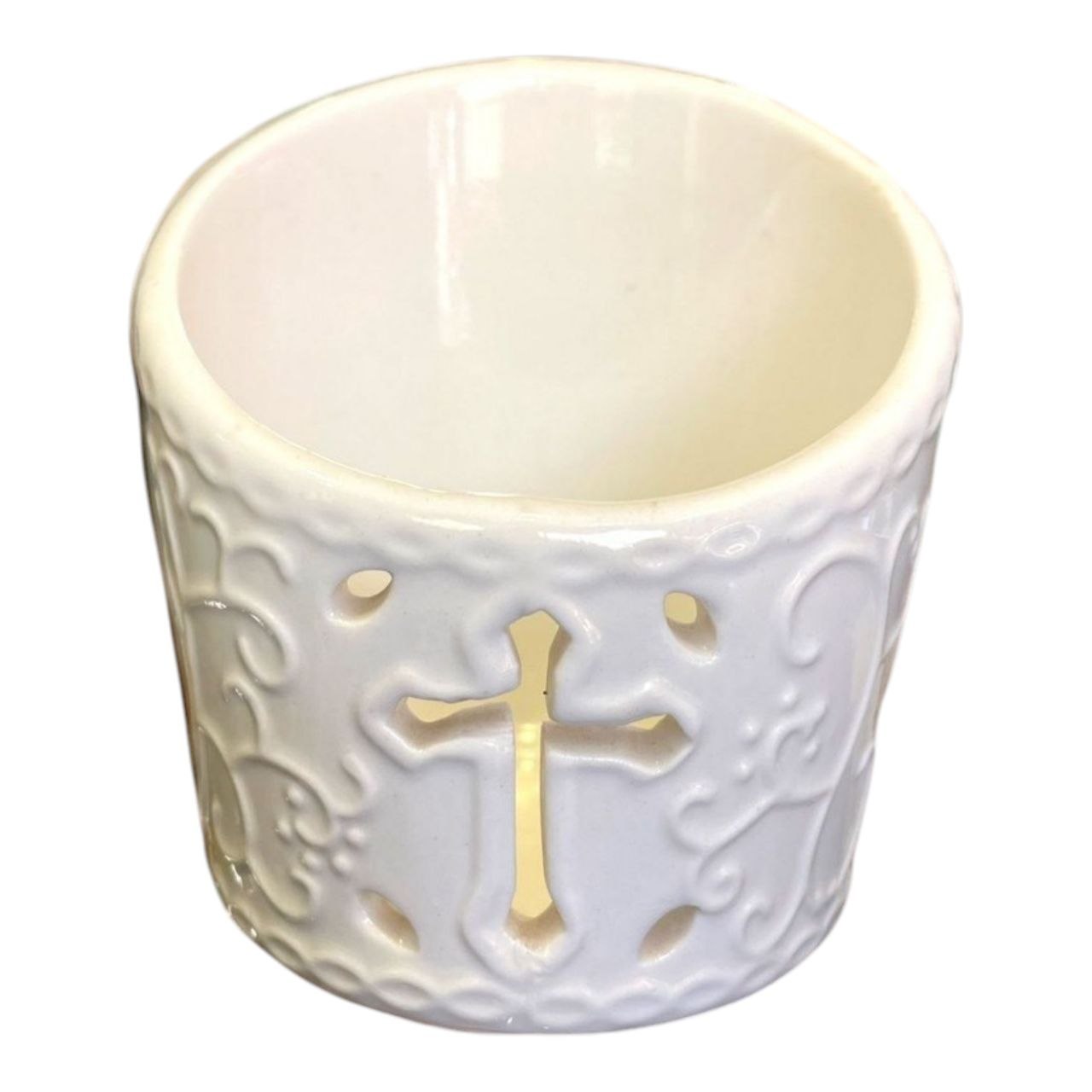 Porcelain candle holder
