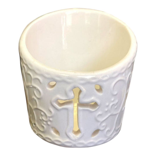 Porcelain candle holder
