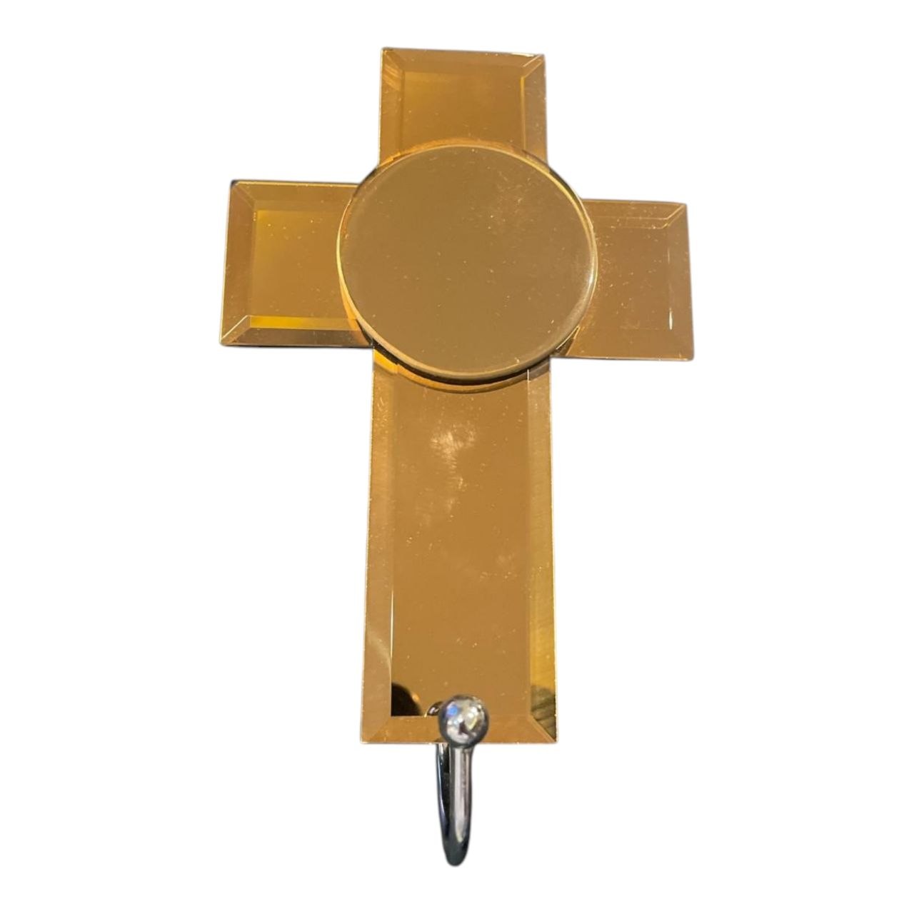 Hanging glass cross