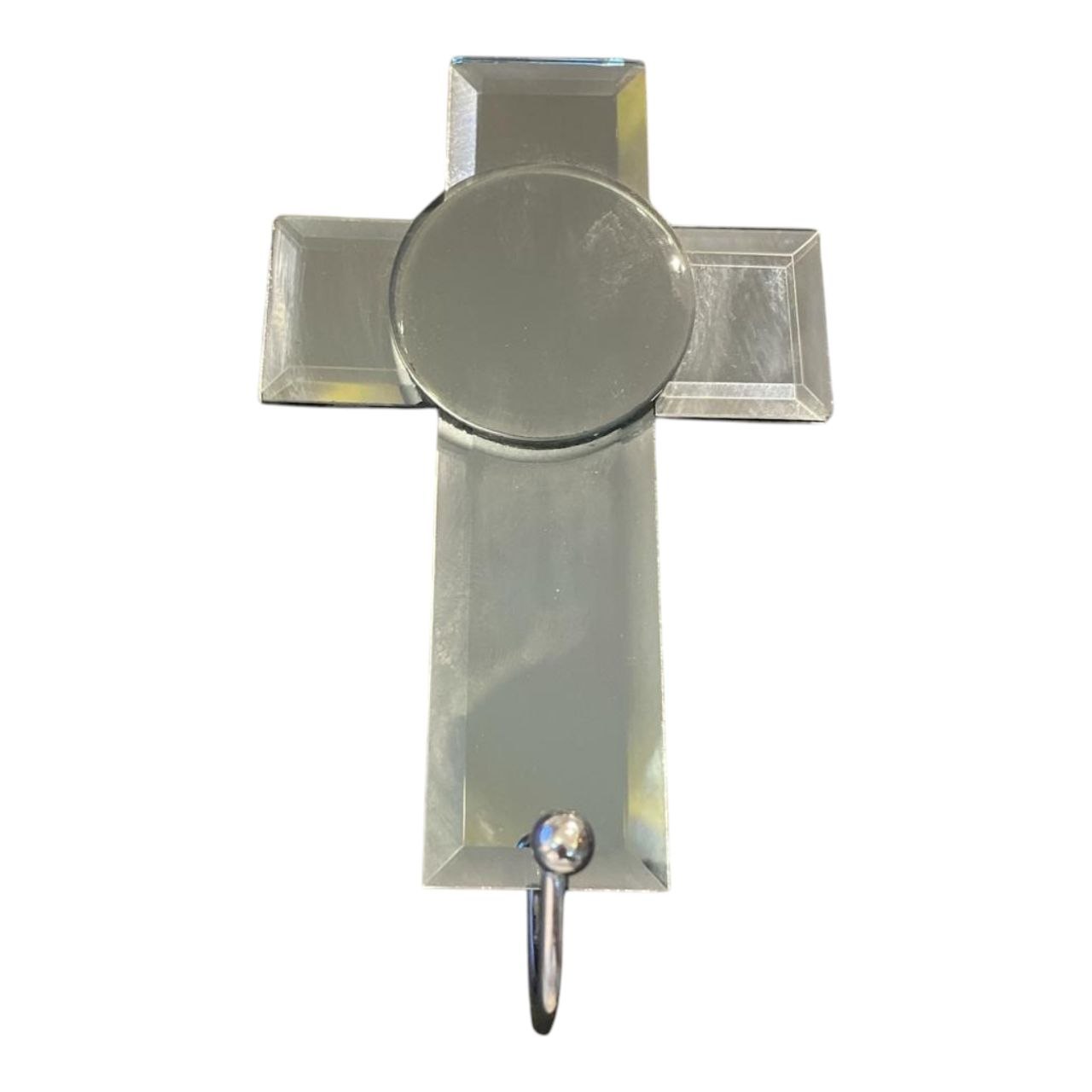 Hanging glass cross