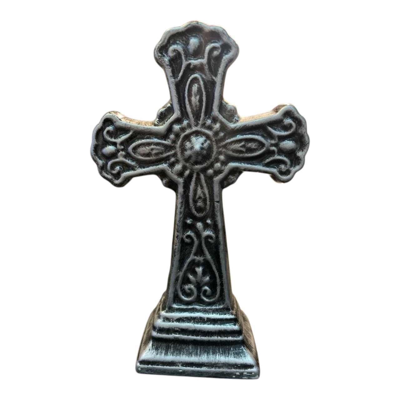 colorful pottery cross