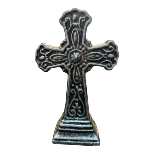 colorful pottery cross
