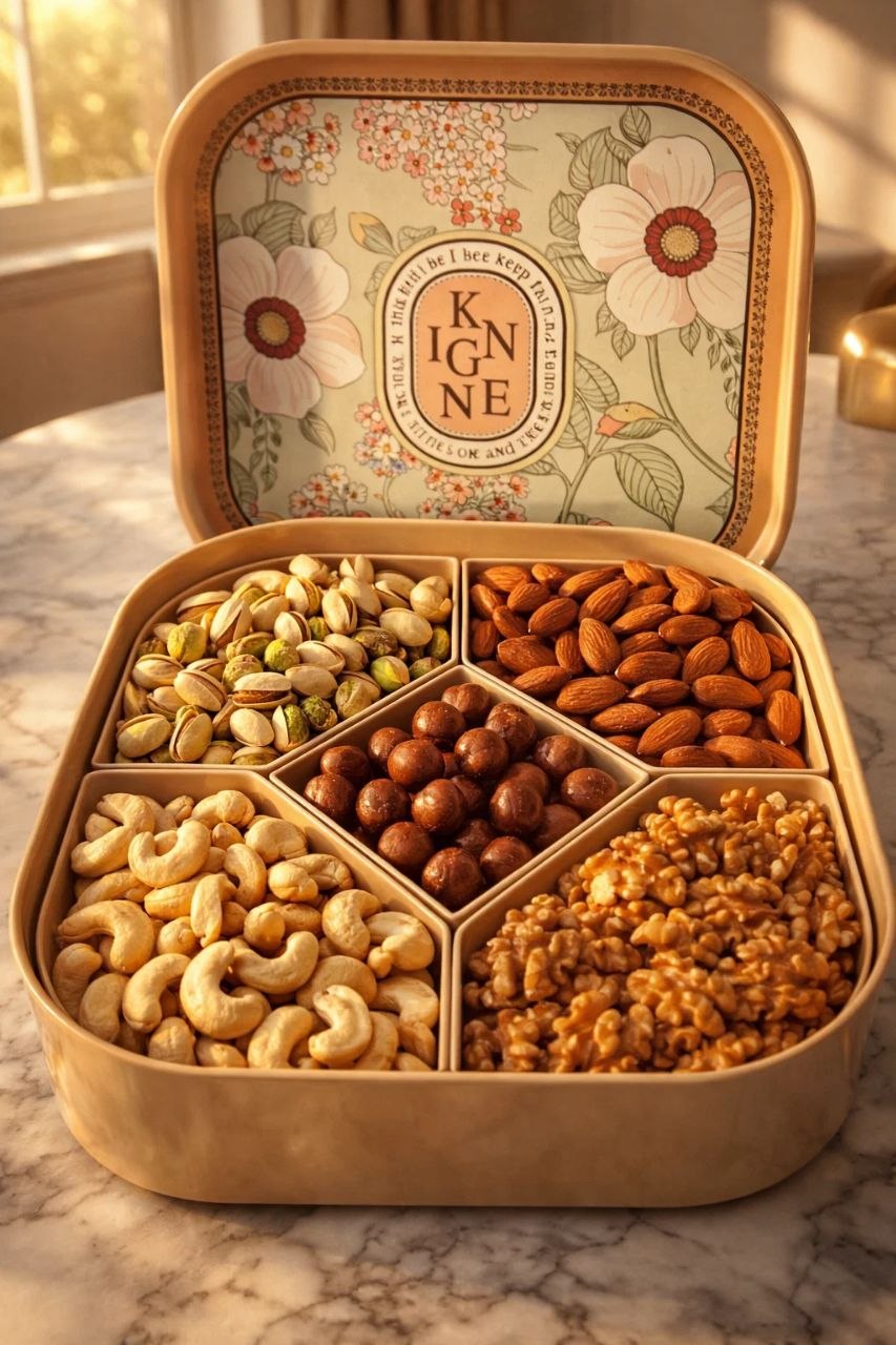 brown nut box