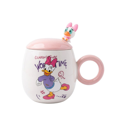 Daisy Duck cup with lid and spoon