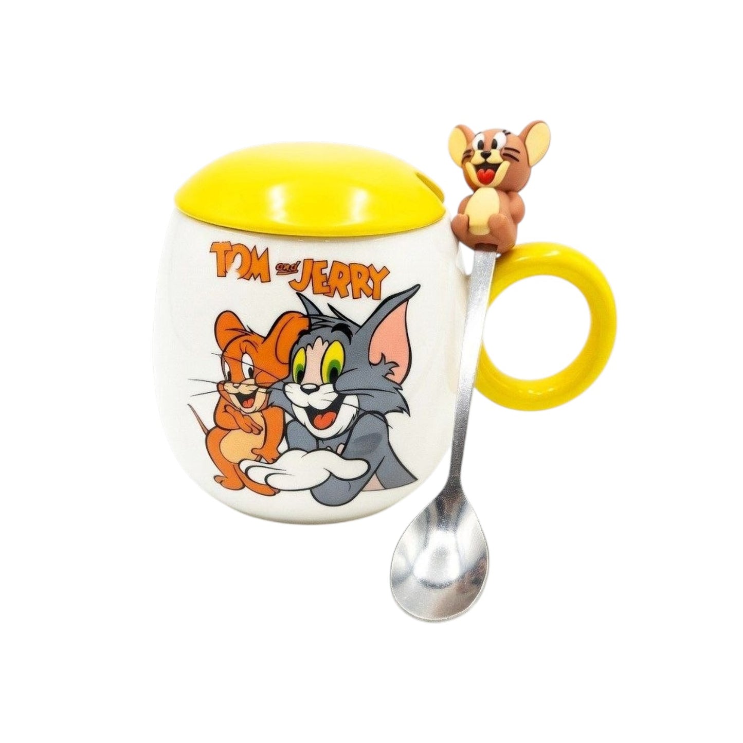 Tom and Jerry cup with lid and spoon 2