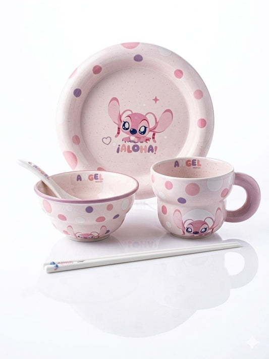 Set Of 5pcs Pink Angel