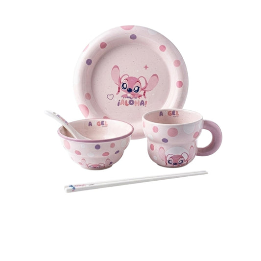 Set Of 5pcs Pink Angel