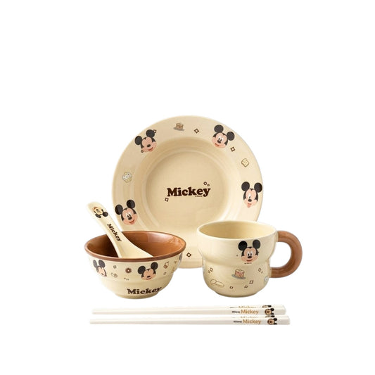 Set Of 5pcs Brown Mickey Mouse
