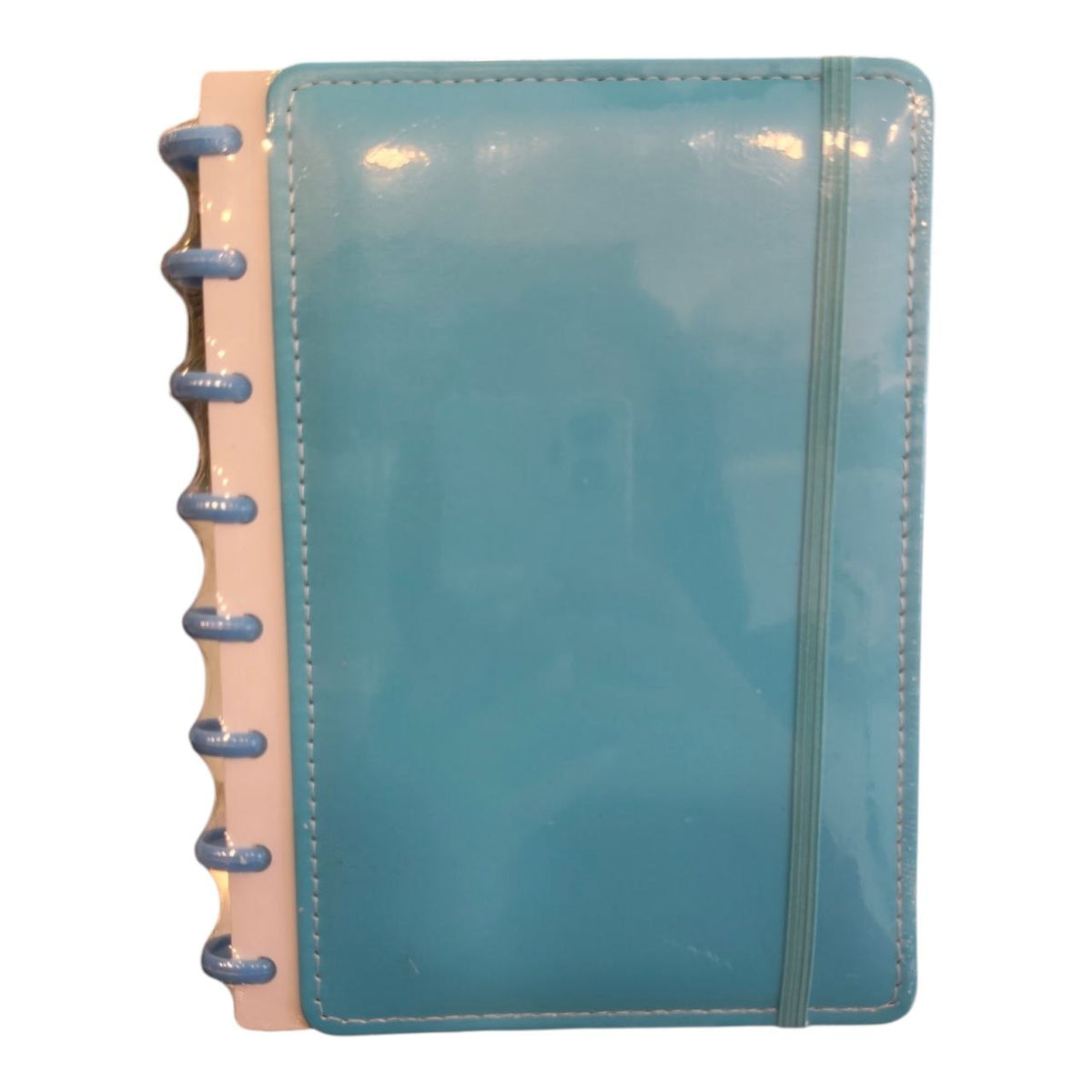 A5 Colored Leather Ring-Bound Notebook